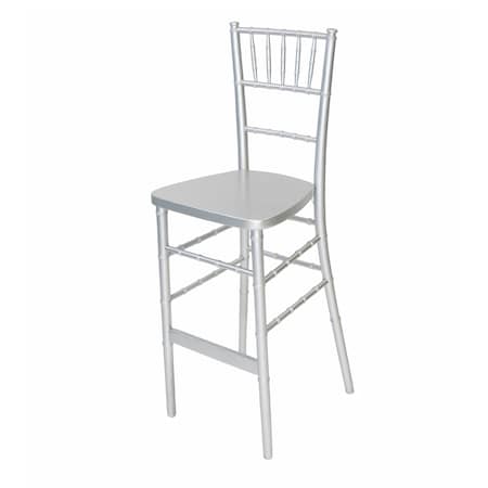 Atlas Commercial Products Chiavari Bar Stool, Silver CBS4SLV